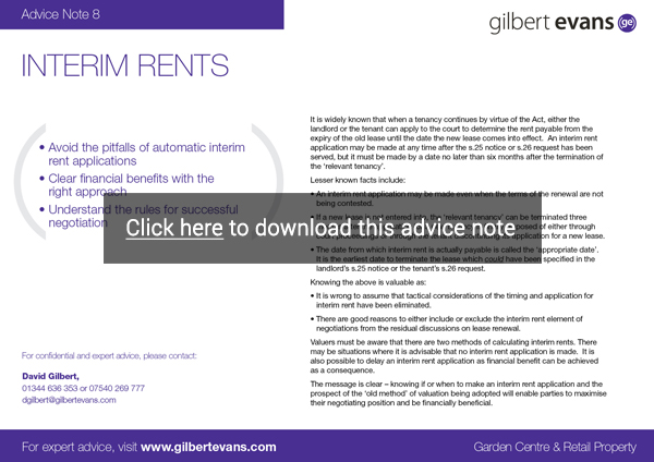 Gilbert-Evans--Advice-Note-SEPT-2015-Interim Rents